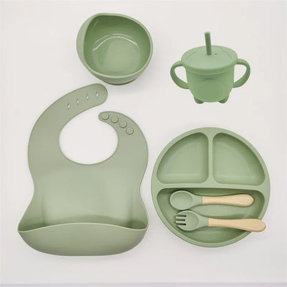 Ensemble repas bébé en silicone